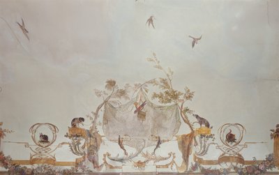 De Grande Singerie, (detail), ca. 1735 door Christophe Huet