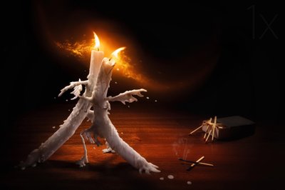 Spectaculaire smeltkaarsen door Christophe Kiciak