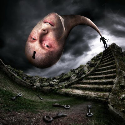 De reis van de sleutelgatkop door Christophe Kiciak