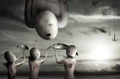 Surrealistisch visoffer door Christophe Kiciak
