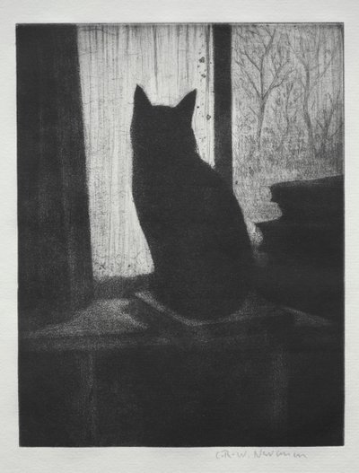 De kat door Christopher Richard Wynne Nevinson