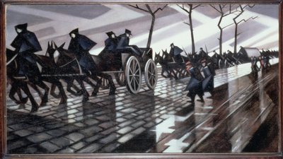 De weg naar Ieper door Christopher Richard Wynne Nevinson