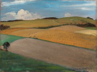 De Trundle bij Goodwood, 1930s door Christopher Richard Wynne Nevinson
