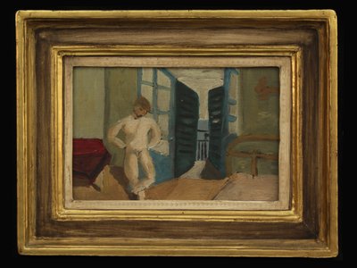 Jongen in Slaapkamer, ca. 1920 door Christopher Wood