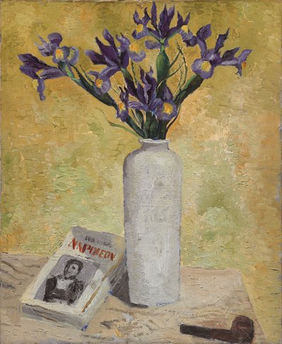 Iris in een Hoge Vaas door Christopher Wood
