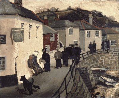 Ship Inn, Mousehole door Christopher Wood