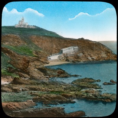 De Vuurtoren van Lizard, Cornwall, eind 19e of begin 20e eeuw door Church Army Lantern Department