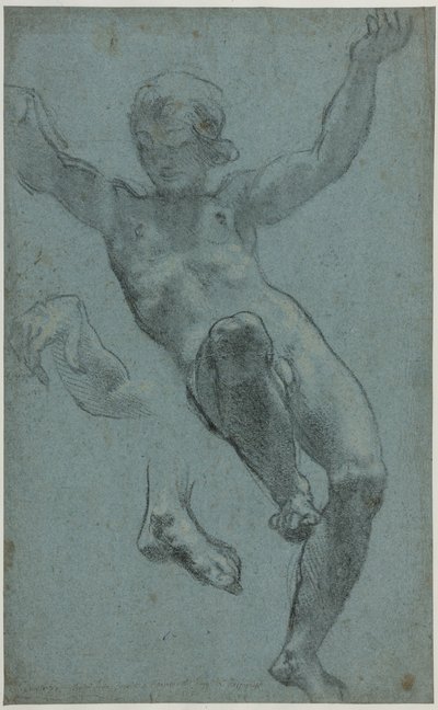 Studie van een jongeling voor de Loggia van Cupido en Psyche door Cigoli