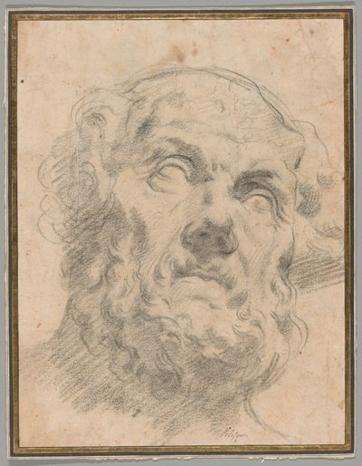 Hoofd van een Oude Man, mogelijk Seneca door Circle of Peter Paul Rubens