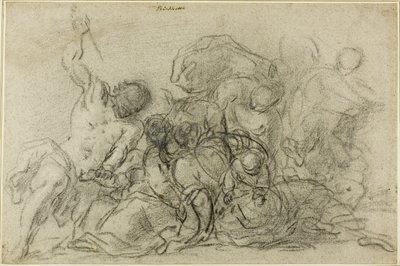 Bloedbad van de onschuldigen door Circle of Titian