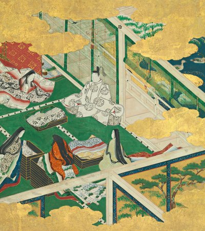 Een Mooie Slinger Tamakazura, 17e eeuw door Circle of Tosa Mitsuyoshi