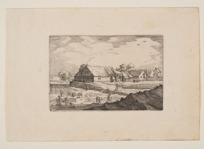 Boerderijen en Blekerijen, van Gezicht in de Omgeving van Haarlem (Plaisante Plaetsen) door Claes Jansz. Visscher