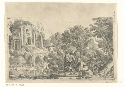 Tobias en de engel bij de Tigris Geschiedenis van Tobias door Claes Moeyaert