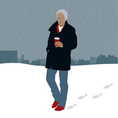 Koffie in de Sneeuw door Claire Huntley