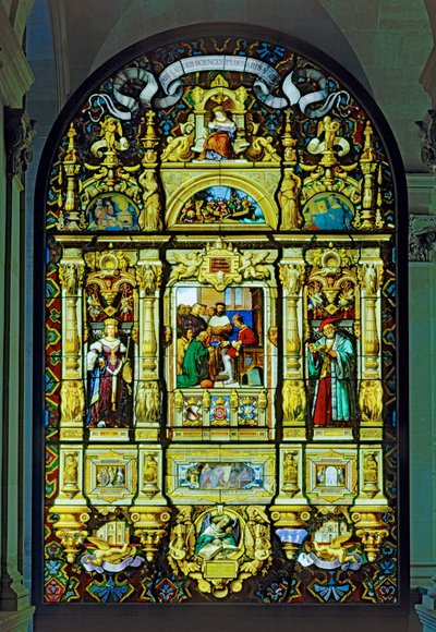 Koninklijke vervaardiging van Sevres-porselein Glas-in-loodraam (glas-in-lood) door Claude Amie Chenavard