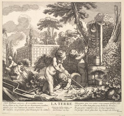 Aarde, 18e eeuw door Claude Augustin Duflos