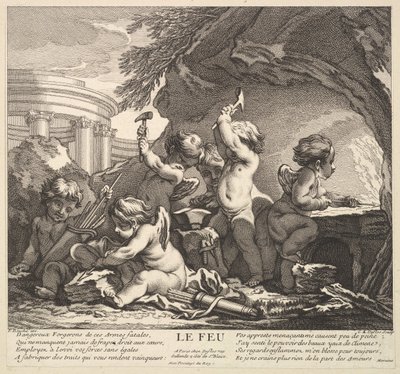 Vuur door Claude Augustin Duflos