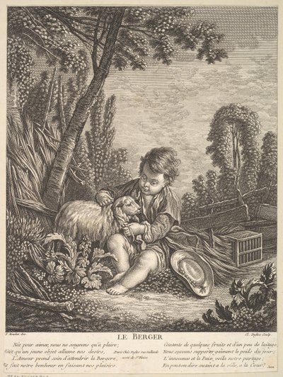 De Herder door Claude Augustin Duflos