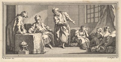 De Slavenhandelaar, 1746-47 door Claude Augustin Duflos