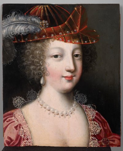 Portret van een vrouw met een hoed, c.1630-40 door Claude Deruet