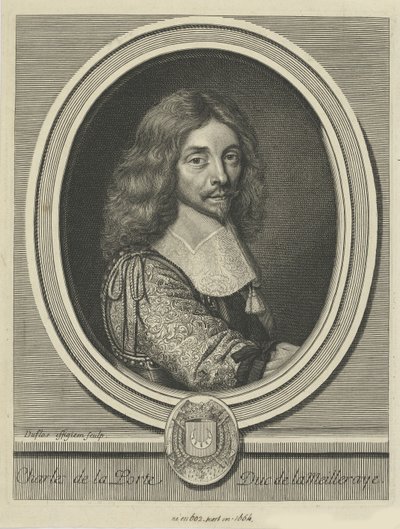 Charles de la Porte, hertog van la Meilleraye 1602-1664, ca 1690 door Claude Duflos