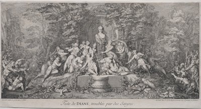 De Vier Festivals: Festival van Diana door Claude Gillot