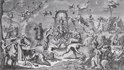 De Heksensabbat door Claude Gillot