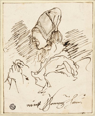 Naaister door Claude Jean Baptiste Hoin