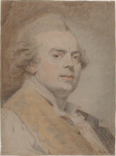 Zelfportret door Claude Jean Baptiste Hoin