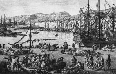 Oude haven van Toulon, gezien vanaf de kwartiermeestersopslag, serie 