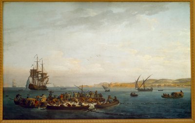 Tonijnvisserij door Claude Joseph Vernet