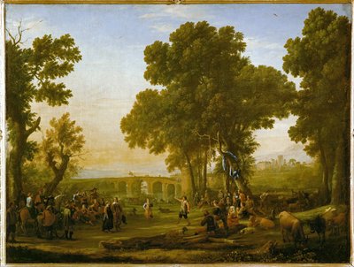 Dorpsfeest ... door Claude Lorrain (1600-82)