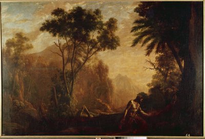 Landschap met Sint Onuphrius door Claude Lorrain