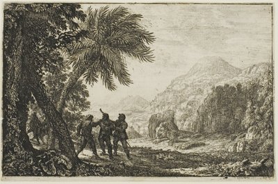 Scène van Bandieten door Claude Lorrain