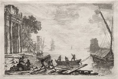 De zonsondergang door Claude Lorrain