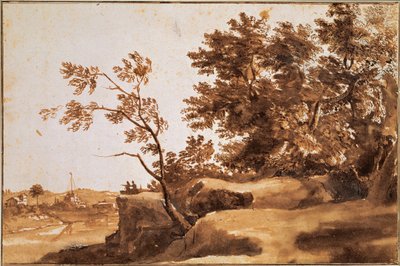 Tiber Landschap met Castel Sant