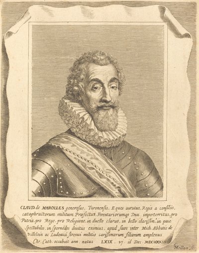 Claude de Marolles door Claude Mellan