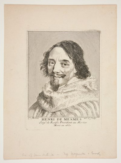 Henri de Mesmes door Claude Mellan
