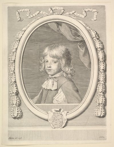 Louis-Joseph de Lorraine, hertog van Guise, als kind door Claude Mellan