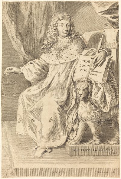 Lodewijk XIV door Claude Mellan