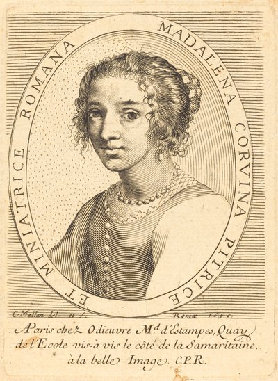 Maddalena Corvina door Claude Mellan