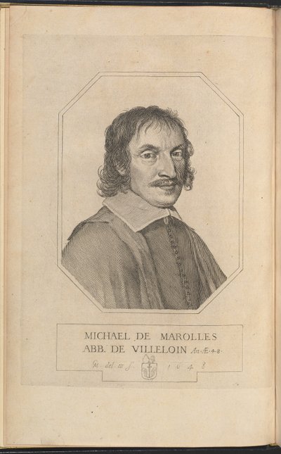 Michel de Marolles door Claude Mellan