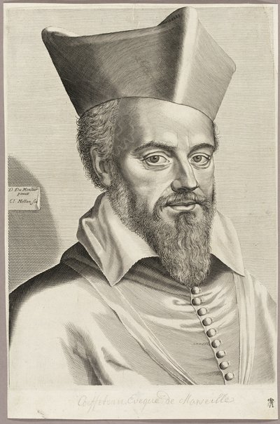 Nicolas Coeffeteau, bisschop van Marseille door Claude Mellan