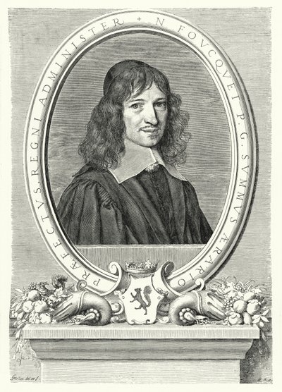 Nicolas Fouquet, Superintendent van Financiën in Frankrijk onder Lodewijk XIV door Claude Mellan