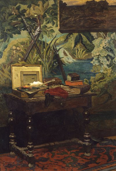 Een hoek van het atelier, door Claude Monet door Claude Monet