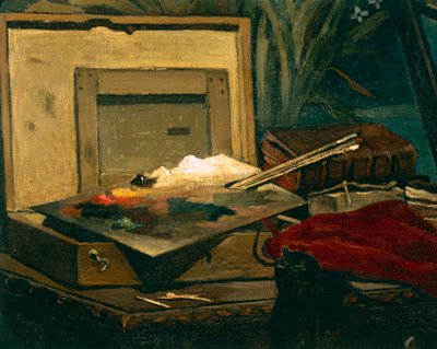 Een hoek van het atelier door Claude Monet