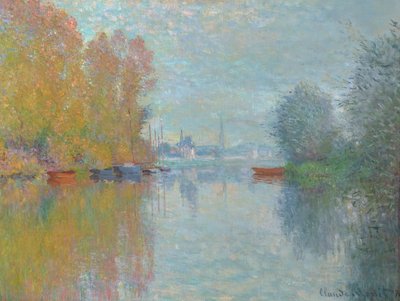 Herfst aan de Seine, Argenteuil 1873 door Claude Monet