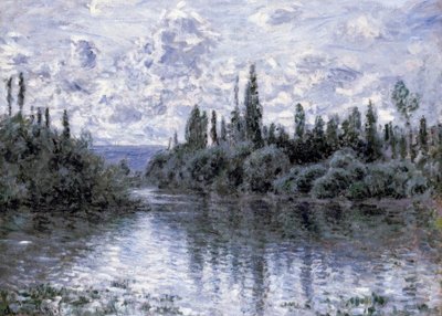 Arm van de Seine bij Vétheuil door Claude Monet