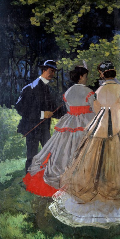Ontbijt op het gras (fragment) door Claude Monet