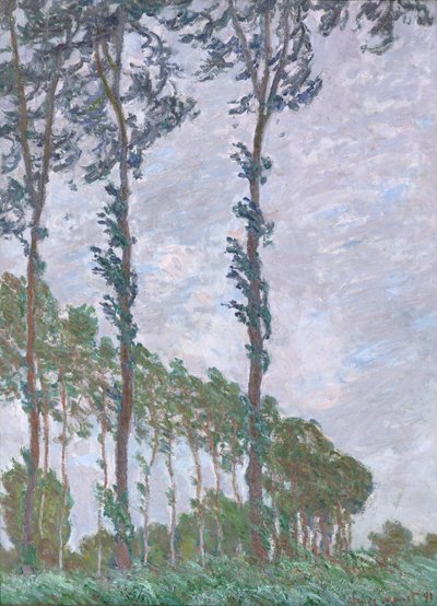 Windeffect, Serie van de Populieren door Claude Monet